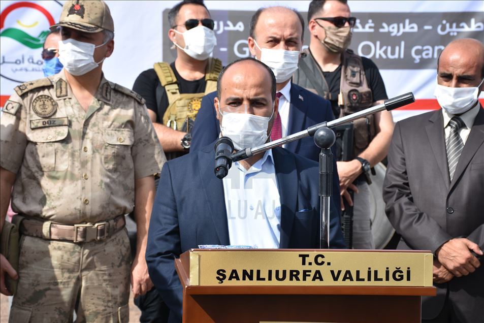 Tel Abyad'da eğitime verilen destek sürüyor