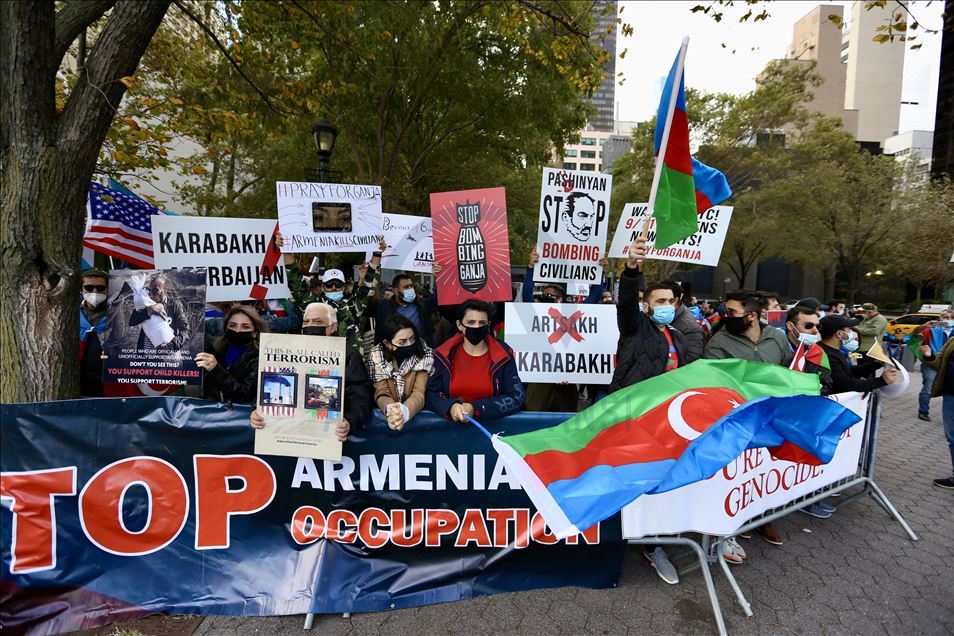Demonstrasi mendukung Azerbaijan di New York