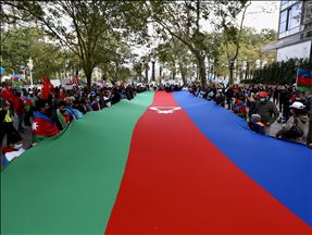 Demonstrasi mendukung Azerbaijan di New York