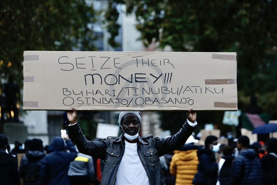 Nijerya'da SARS karşıtı gösterilere yönelik saldırılar, Londra’da protesto edildi