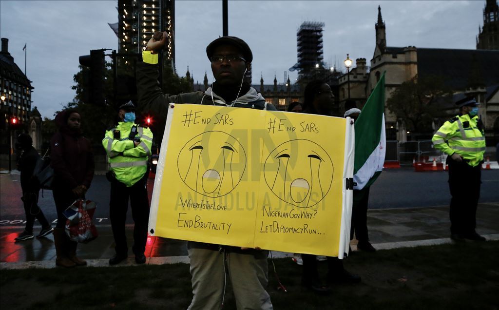 Nijerya'da SARS karşıtı gösterilere yönelik saldırılar, Londra’da protesto edildi