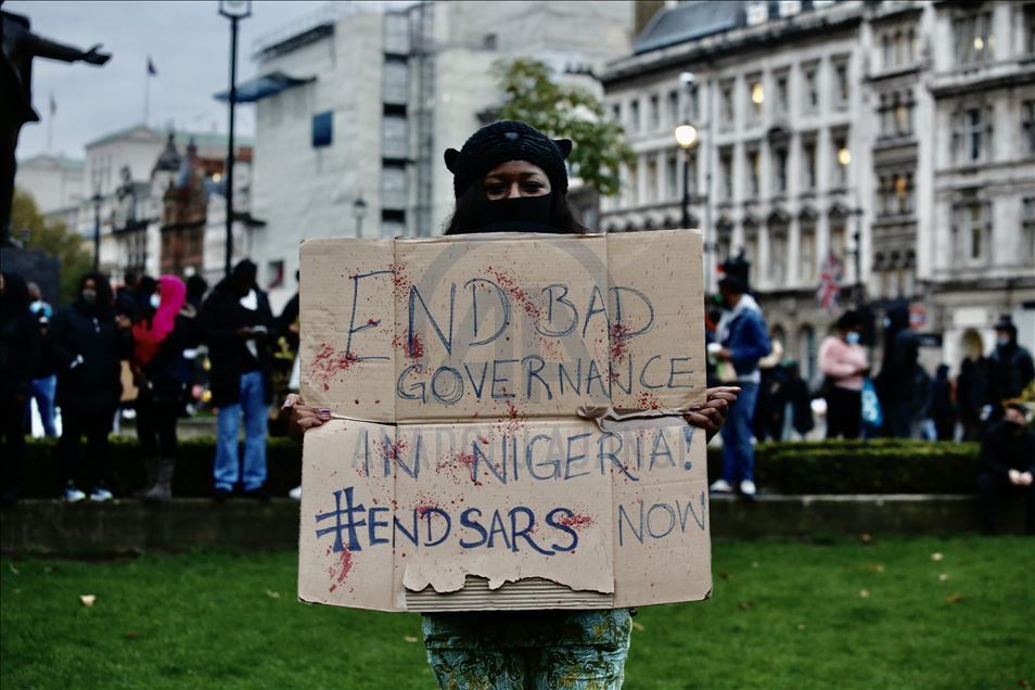 Nijerya'da SARS karşıtı gösterilere yönelik saldırılar, Londra’da protesto edildi
