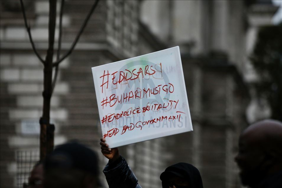 Nijerya'da SARS karşıtı gösterilere yönelik saldırılar, Londra’da protesto edildi