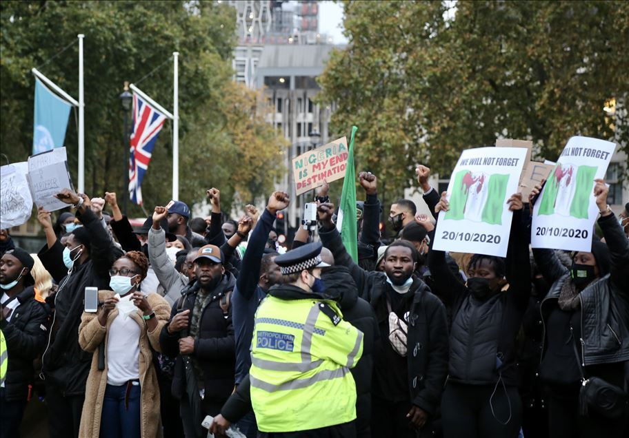 Nijerya'da SARS karşıtı gösterilere yönelik saldırılar, Londra’da protesto edildi