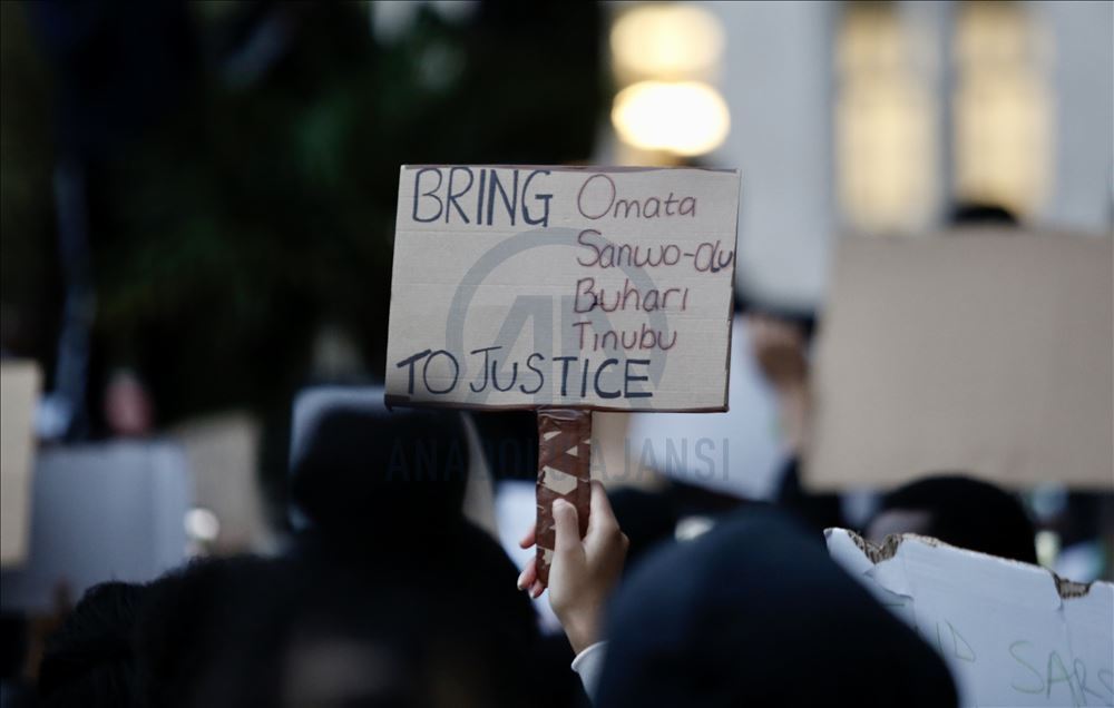 Nijerya'da SARS karşıtı gösterilere yönelik saldırılar, Londra’da protesto edildi
