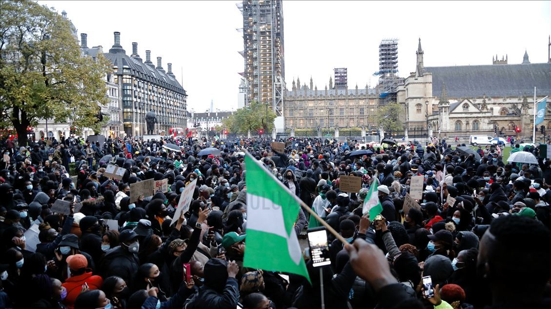 Nijerya'da SARS karşıtı gösterilere yönelik saldırılar, Londra’da protesto edildi