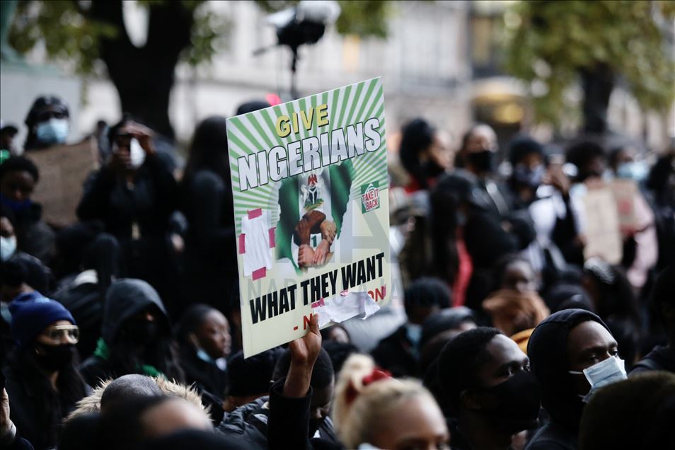 Nijerya'da SARS karşıtı gösterilere yönelik saldırılar, Londra’da protesto edildi