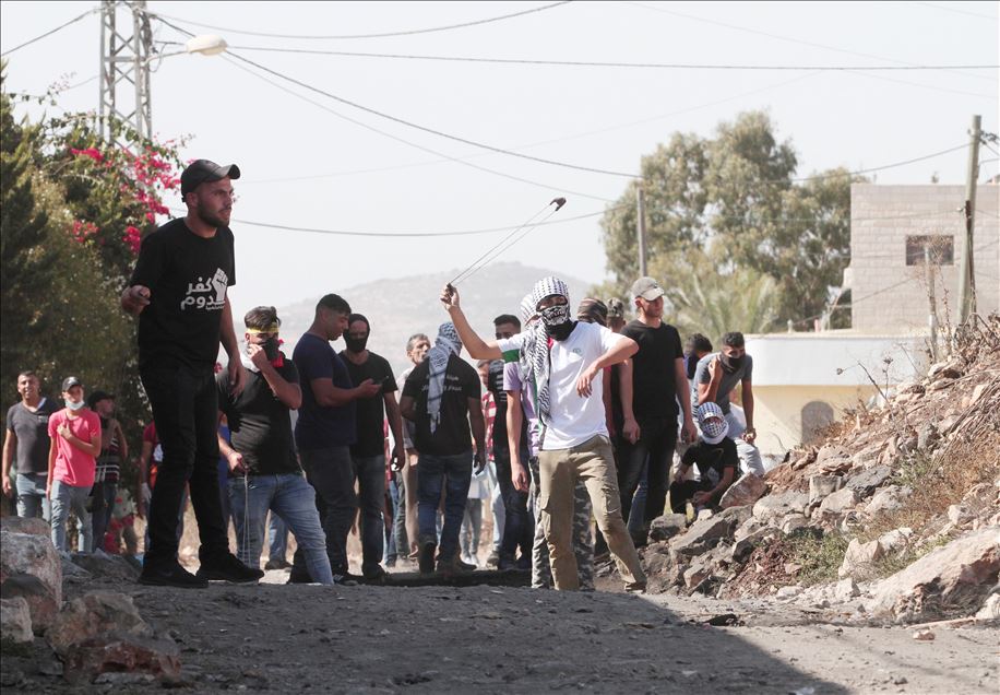 Batı Şeria'da Yahudi yerleşim birimleri inşasına karşı gösteri