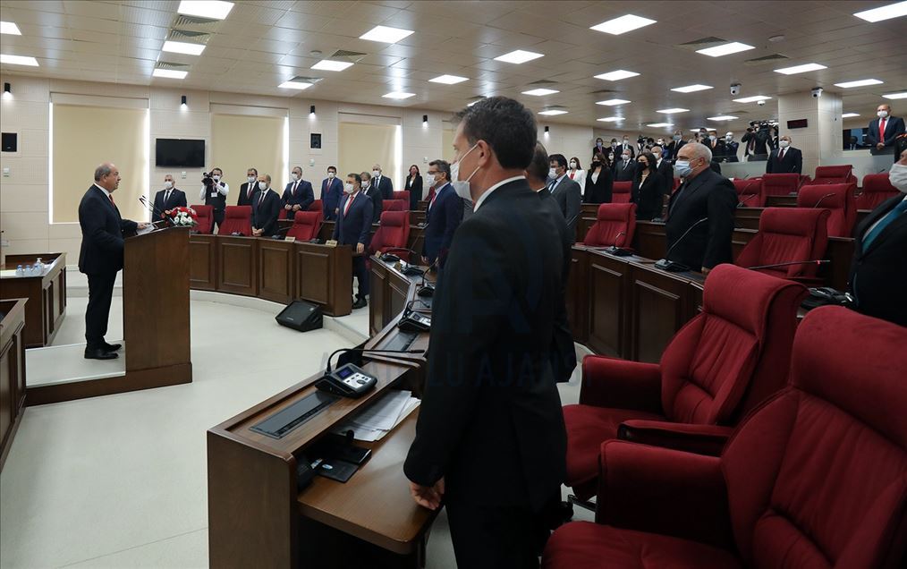 KKTC'de yeni Cumhurbaşkanı Ersin Tatar ant içti