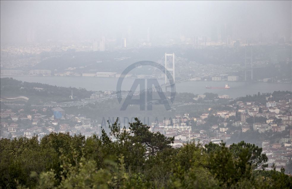 İstanbul'da puslu hava