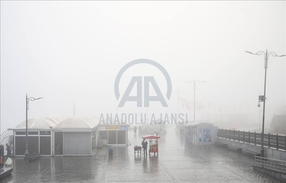 Misty morning in Istanbul