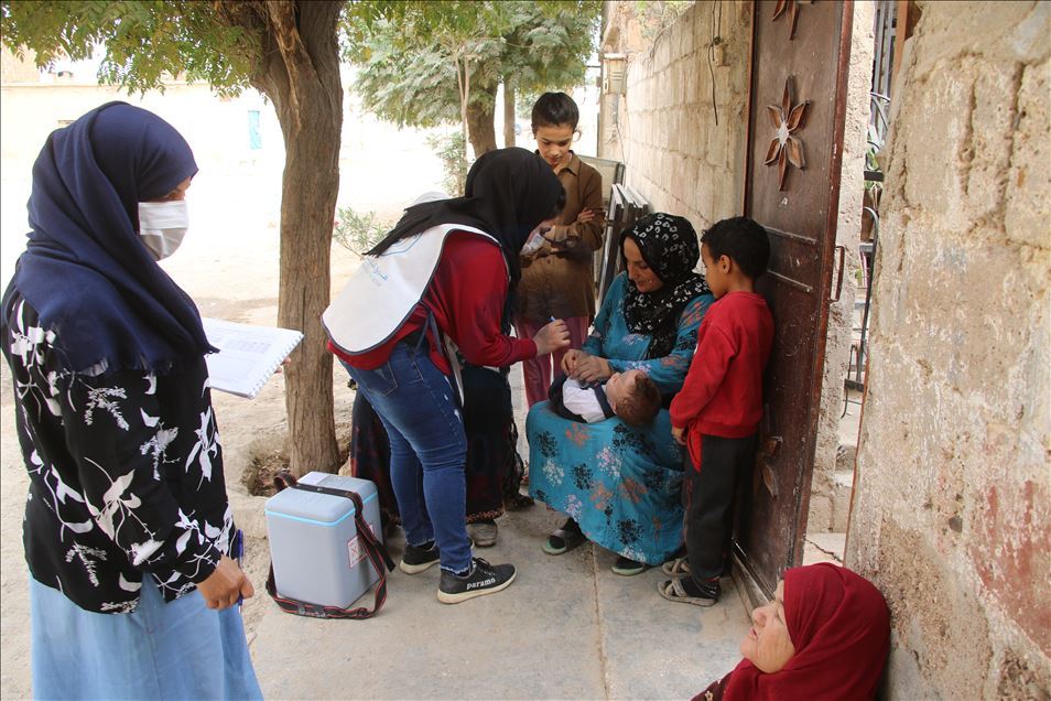 Li Herêma Kaniya Aştiyê ji bo 45 hezar zarokên Sûriyeyî kampanyaya aşiya felcê