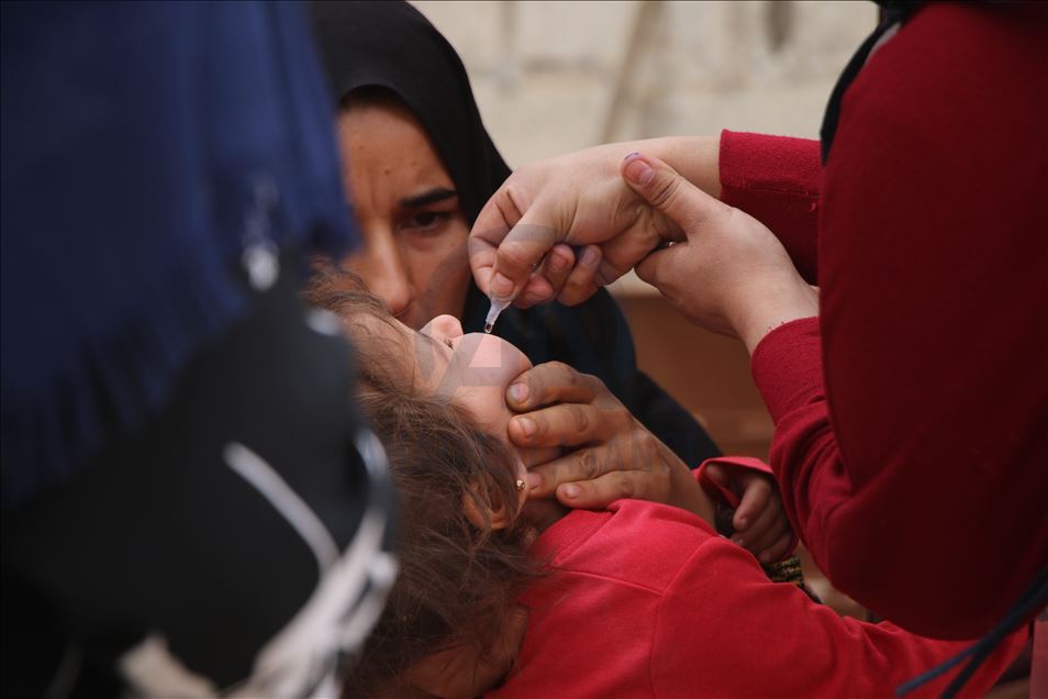 Li Herêma Kaniya Aştiyê ji bo 45 hezar zarokên Sûriyeyî kampanyaya aşiya felcê