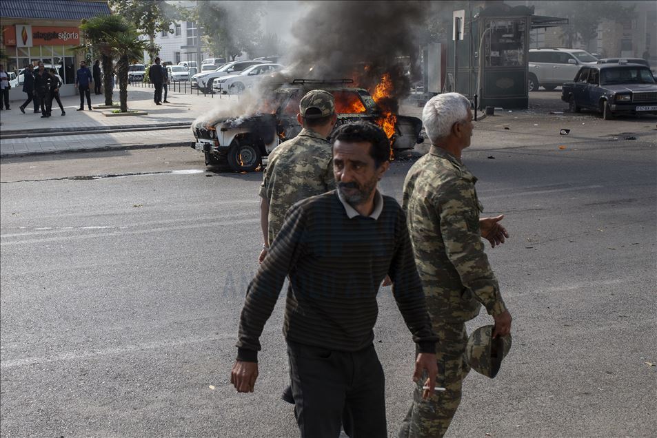 Armenian forces continue shelling Azerbaijani civilian settlements 