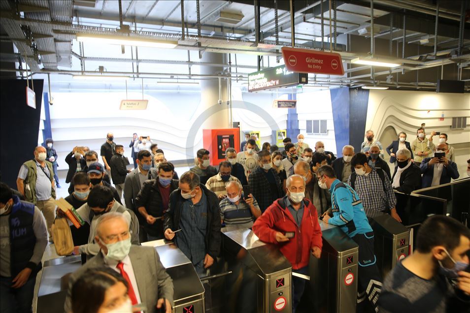 Mecidiyeköy-Mahmutbey Metrosunda seferler başladı