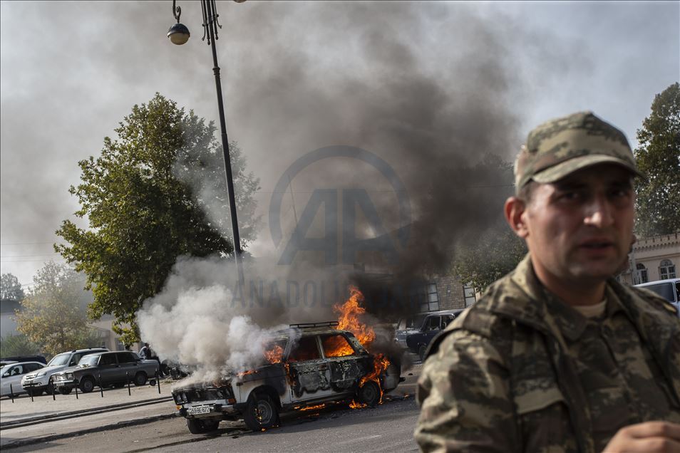 Armenian forces continue shelling Azerbaijani civilian settlements 