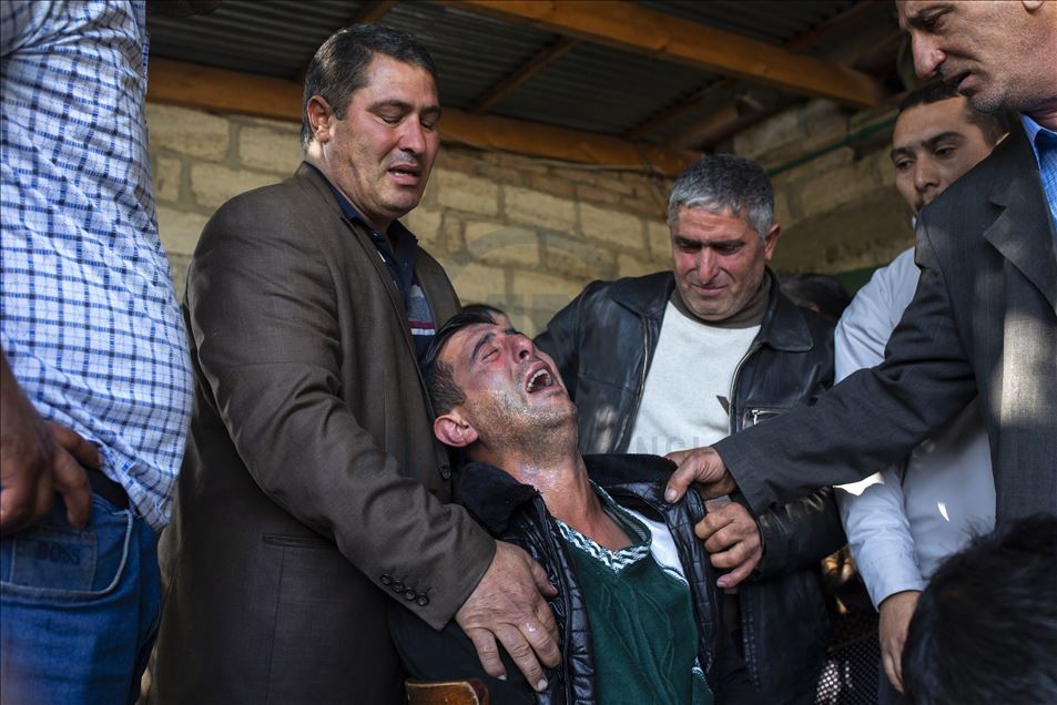Ermenistan saldırısında hayatını kaybeden 4 sivil son yolcuğuna uğurlandı
