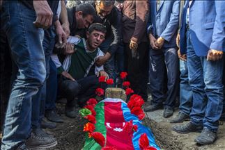 Ermenistan saldırısında hayatını kaybeden 4 sivil son yolcuğuna uğurlandı