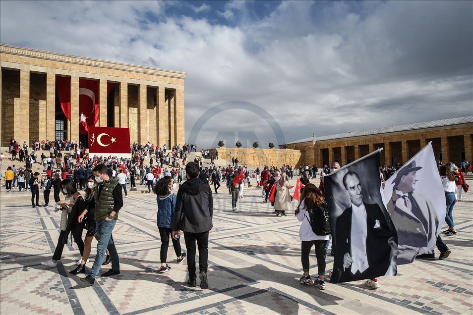  مراسم عید جمهوریت ترکیه در آرامگاه آتاترک