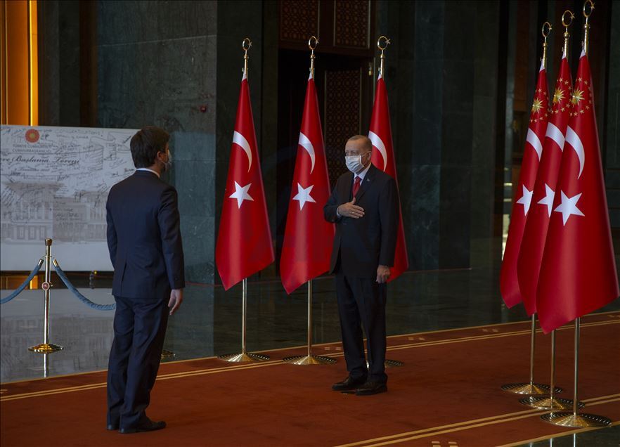 Cumhurbaşkanı Erdoğan, Cumhuriyet Bayramı tebriklerini kabul etti