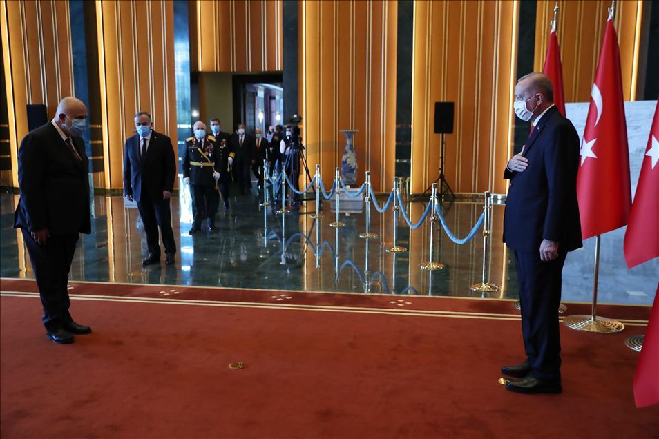 Cumhurbaşkanı Erdoğan, Cumhuriyet Bayramı tebriklerini kabul etti