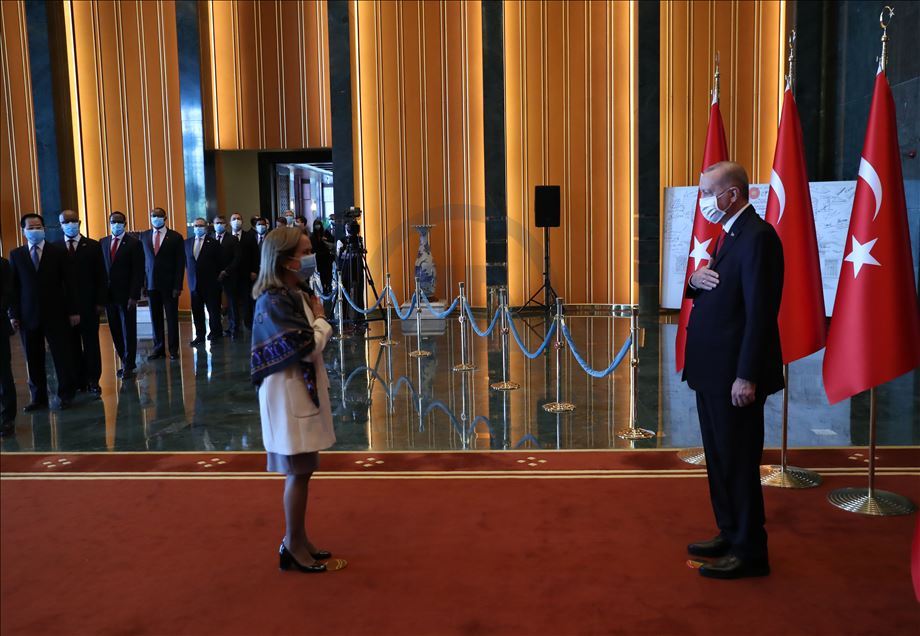 Cumhurbaşkanı Erdoğan, Cumhuriyet Bayramı tebriklerini kabul etti
