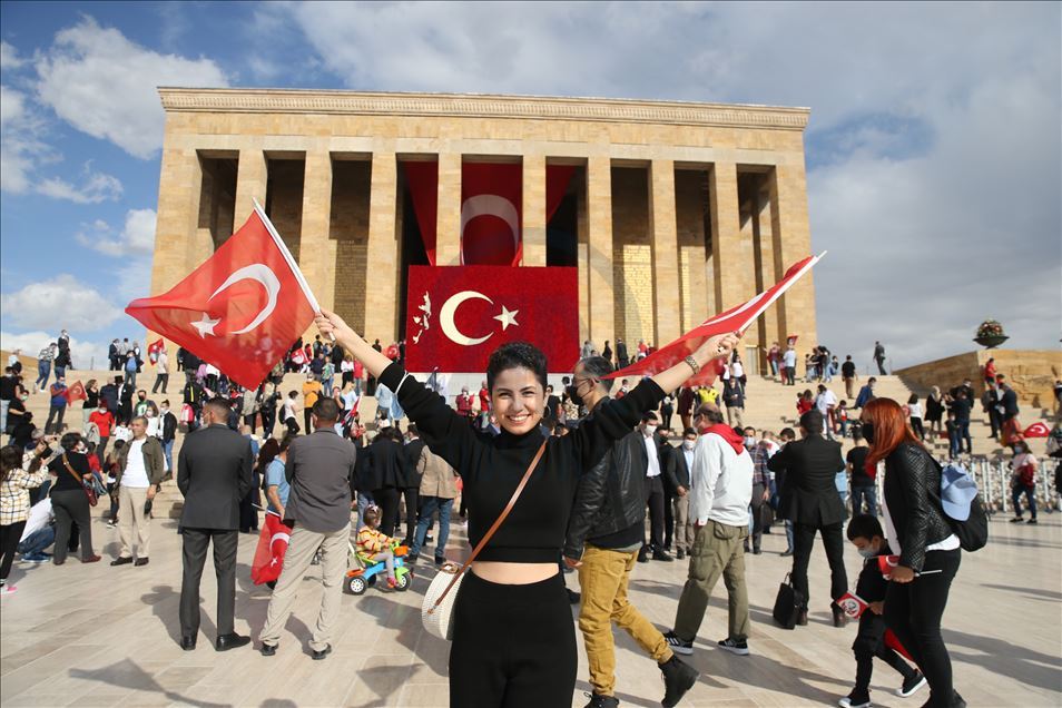  مراسم عید جمهوریت ترکیه در آرامگاه آتاترک