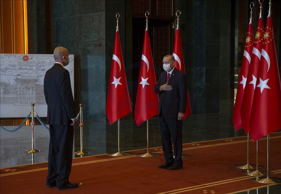 Cumhurbaşkanı Erdoğan, Cumhuriyet Bayramı tebriklerini kabul etti