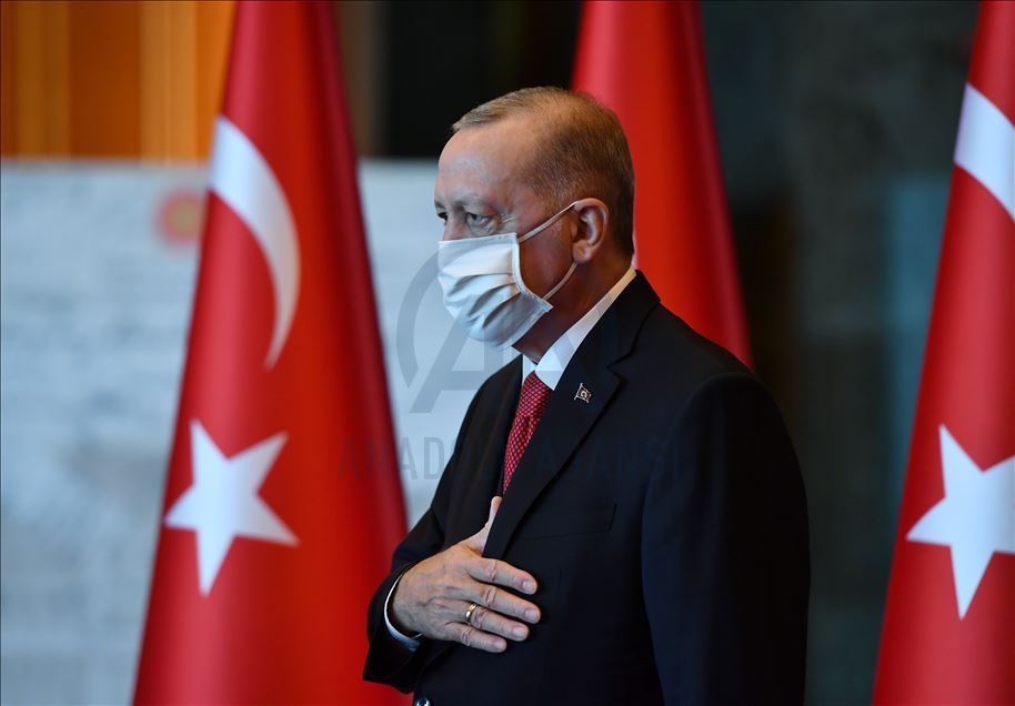 Cumhurbaşkanı Erdoğan, Cumhuriyet Bayramı tebriklerini kabul etti