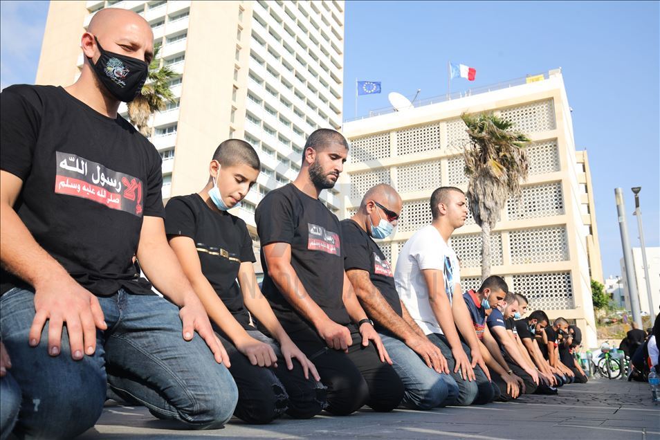مظاهرة عربية في تل أبيب احتجاجا على الإساءة للإسلام