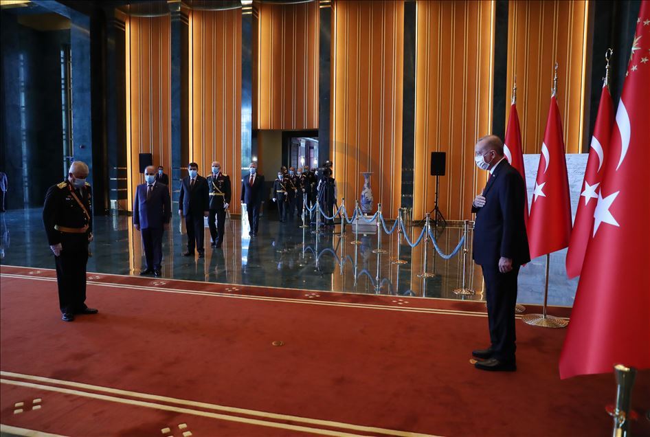 Cumhurbaşkanı Erdoğan, Cumhuriyet Bayramı tebriklerini kabul etti
