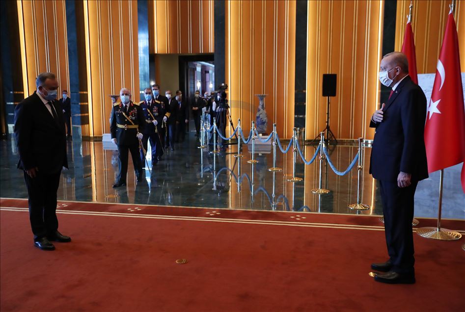 Cumhurbaşkanı Erdoğan, Cumhuriyet Bayramı tebriklerini kabul etti