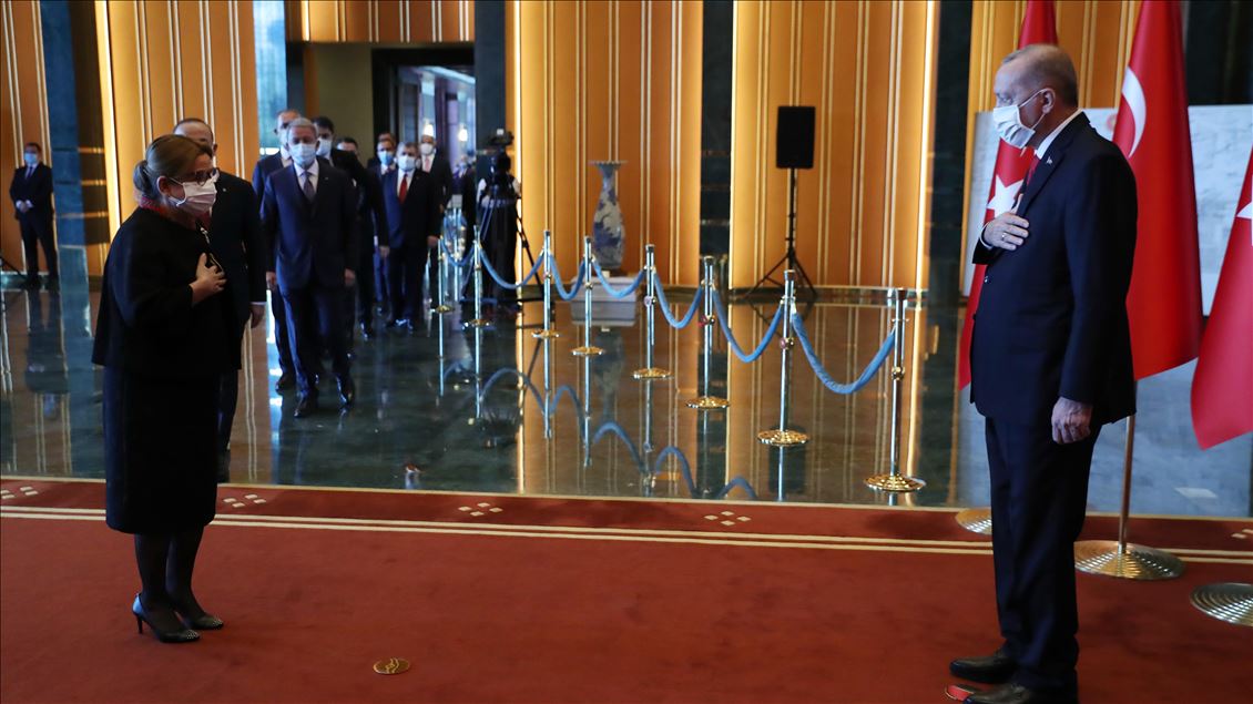 Cumhurbaşkanı Erdoğan, Cumhuriyet Bayramı tebriklerini kabul etti