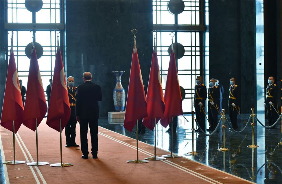 Cumhurbaşkanı Erdoğan, Cumhuriyet Bayramı tebriklerini kabul etti