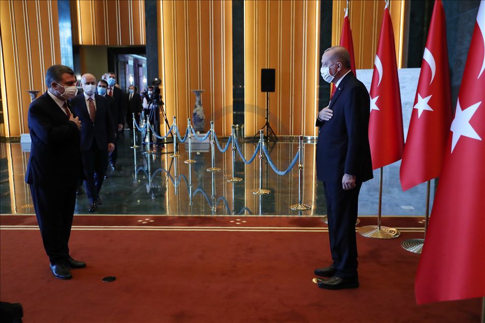 Cumhurbaşkanı Erdoğan, Cumhuriyet Bayramı tebriklerini kabul etti
