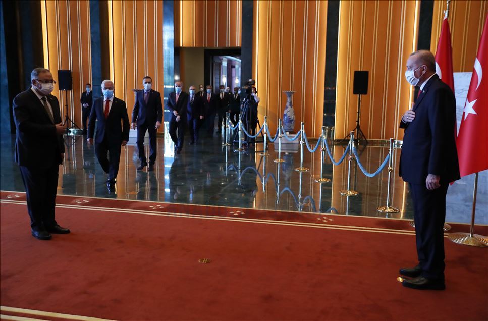 Cumhurbaşkanı Erdoğan, Cumhuriyet Bayramı tebriklerini kabul etti