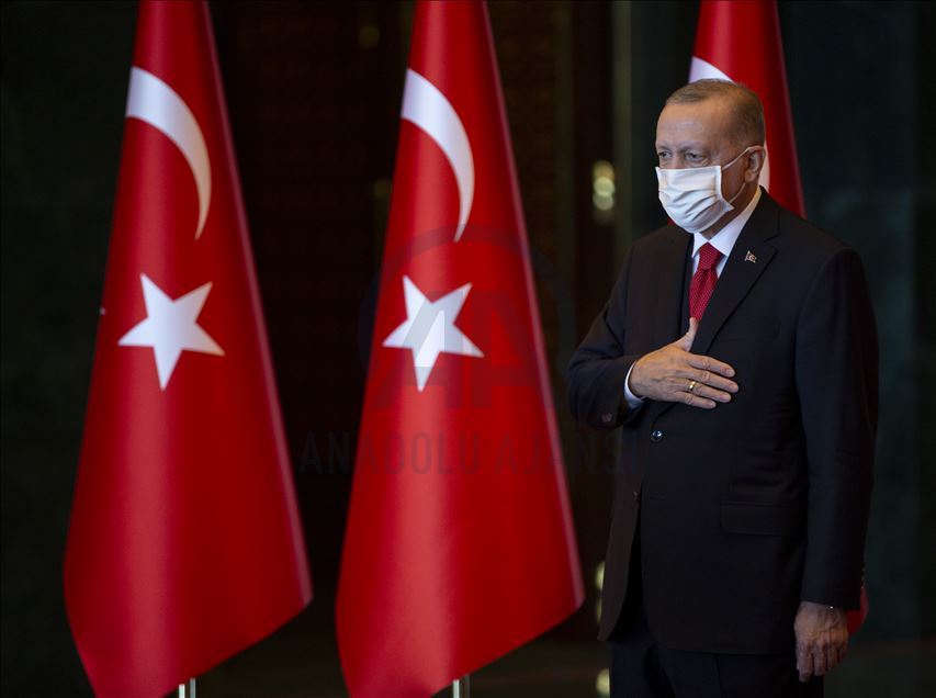 Cumhurbaşkanı Erdoğan, Cumhuriyet Bayramı tebriklerini kabul etti
