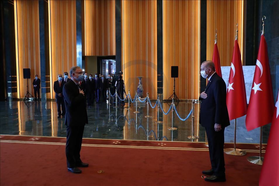 Cumhurbaşkanı Erdoğan, Cumhuriyet Bayramı tebriklerini kabul etti