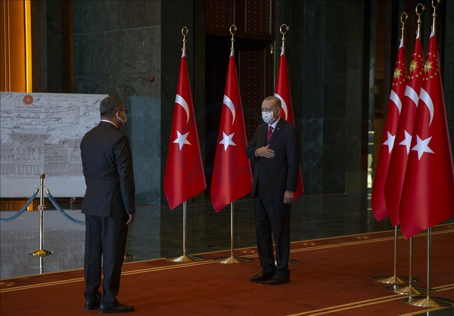 Cumhurbaşkanı Erdoğan, Cumhuriyet Bayramı tebriklerini kabul etti