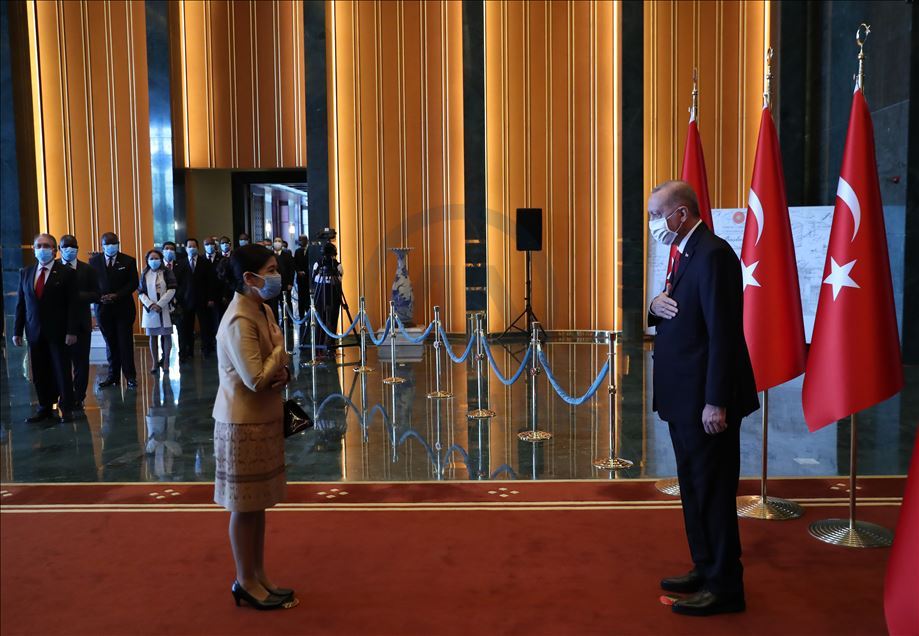 Cumhurbaşkanı Erdoğan, Cumhuriyet Bayramı tebriklerini kabul etti
