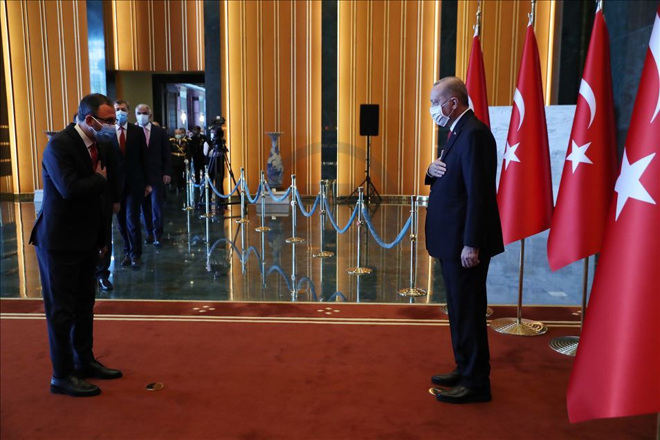 Cumhurbaşkanı Erdoğan, Cumhuriyet Bayramı tebriklerini kabul etti