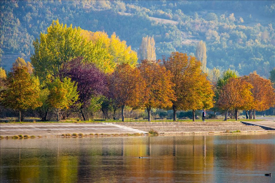 Autumn season in Skopje