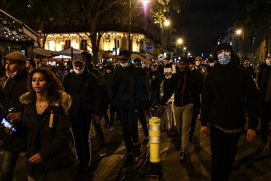 Demonstration in Paris against the Lock-down on 29TH October 2020