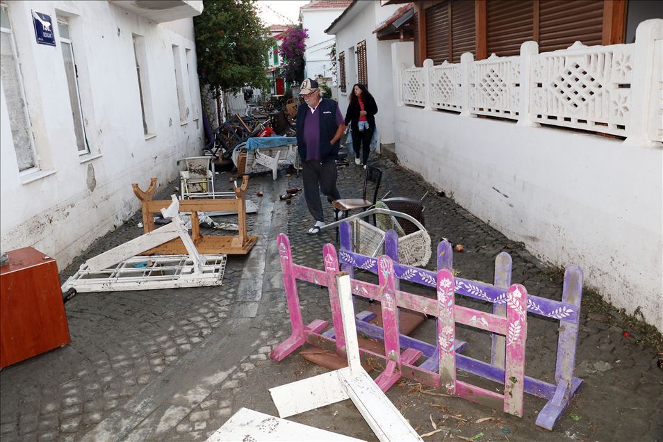 Anadolu Agency views Seferihisar district,epicenter of 6.6 magnitude Izmir earthquake