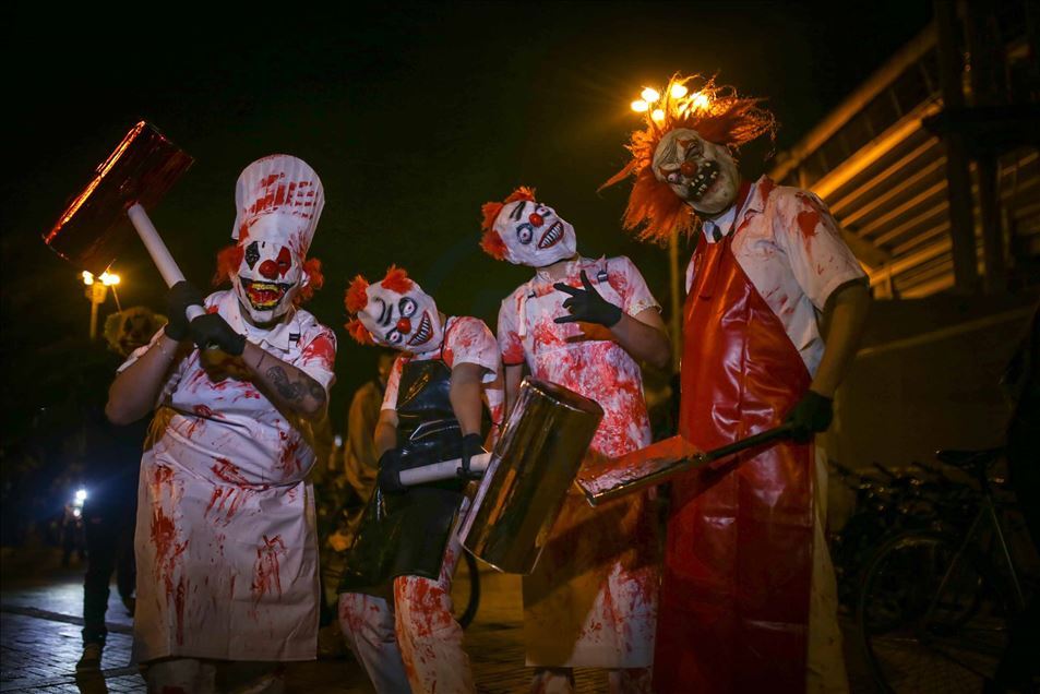Colombia: Marcha de payasos durante la pandemia de COVID-19 en Bogotá