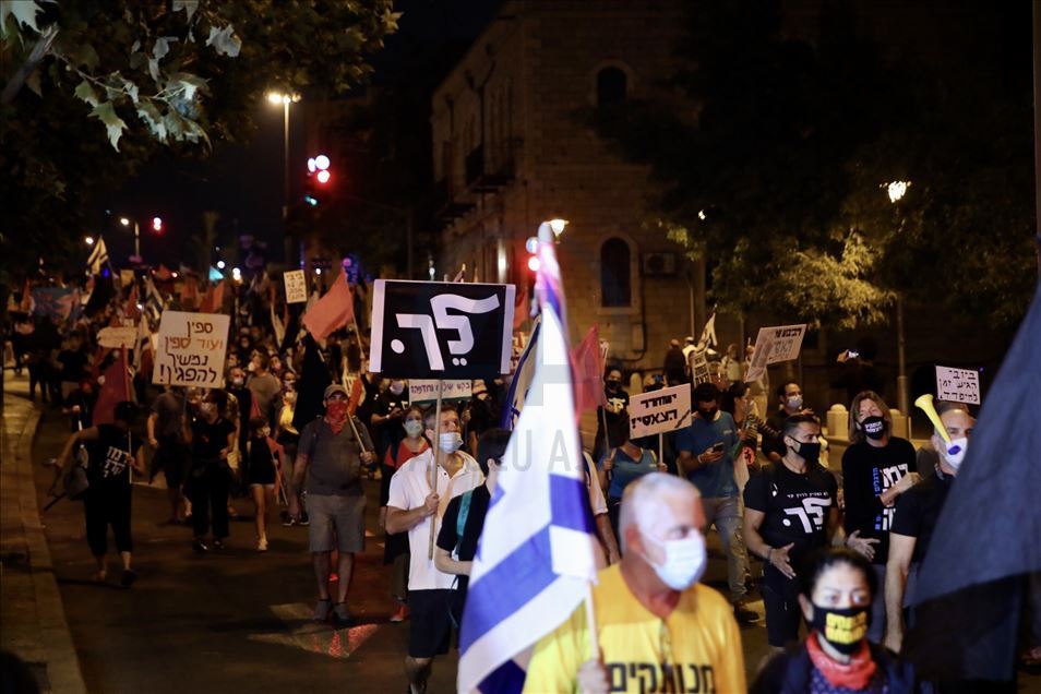 Kudüs'te Netanyahu karşıtı gösteri
