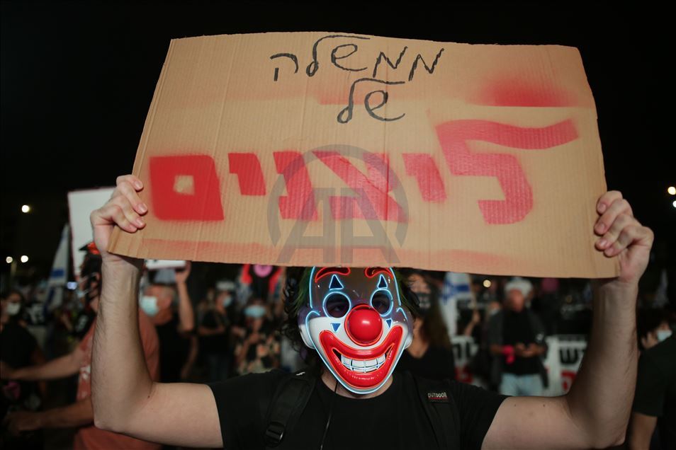 Tel Aviv'de Netanyahu karşıtı gösteri
