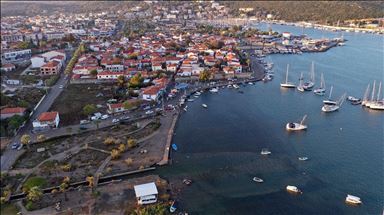 Depremin merkez üssü Seferihisar havadan görüntülendi