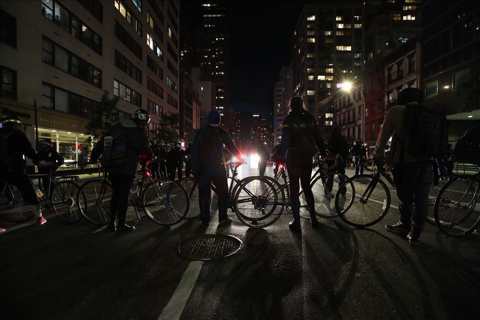 Election protest in New York City