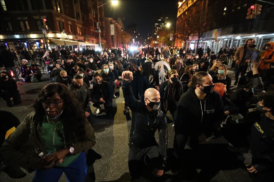 Election protest in New York City